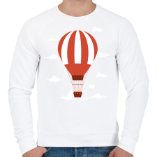 PRINTFASHION Léghajó - Férfi pulóver - Fehér férfi pulóver, kardigán