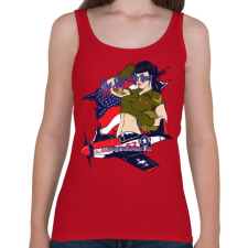 PRINTFASHION Légierő - Női atléta - Cseresznyepiros női trikó