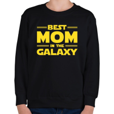 PRINTFASHION Legjobb anya a Galaxisban - Gyerek pulóver - Fekete gyerek pulóver, kardigán