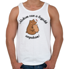 PRINTFASHION Legjobb anyuka - Férfi atléta - Fehér atléta, trikó