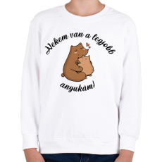 PRINTFASHION Legjobb anyuka - Gyerek pulóver - Fehér