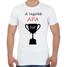 PRINTFASHION legjobb apa - Férfi póló - Fehér férfi póló