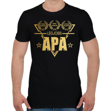 PRINTFASHION LEGJOBB APA - Férfi póló - Fekete férfi póló