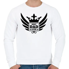 PRINTFASHION Legjobb Apa! - Férfi pulóver - Fehér