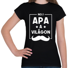 PRINTFASHION Legjobb Apa - Női póló - Fekete