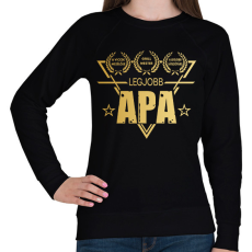 PRINTFASHION LEGJOBB APA - Női pulóver - Fekete