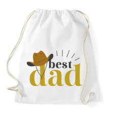 PRINTFASHION Legjobb apa - Sportzsák, Tornazsák - Fehér tornazsák