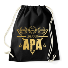 PRINTFASHION LEGJOBB APA - Sportzsák, Tornazsák - Fekete tornazsák