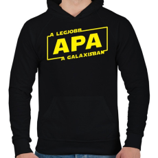 PRINTFASHION legjobb-apa-star-wars-solo - Férfi kapucnis pulóver - Fekete