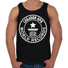 PRINTFASHION legjobb apa világrekord - Férfi atléta - Fekete