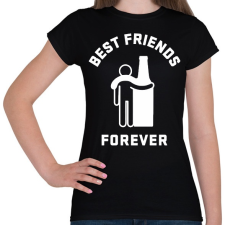 PRINTFASHION Legjobb barát örökké - Női póló - Fekete női póló