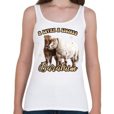 PRINTFASHION Legjobb barátaim - Női atléta - Fehér