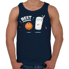 PRINTFASHION Legjobb barátok - Férfi atléta - Sötétkék atléta, trikó