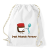 PRINTFASHION Legjobb Barátok Örökké - Sportzsák, Tornazsák - Fehér