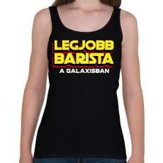 PRINTFASHION LEGJOBB BARISTA A GALAXISBAN - Női atléta - Fekete