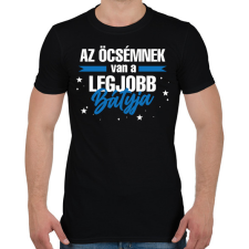 PRINTFASHION Legjobb báty - Férfi póló - Fekete férfi póló
