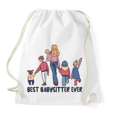 PRINTFASHION Legjobb bébiszitter - Sportzsák, Tornazsák - Fehér tornazsák