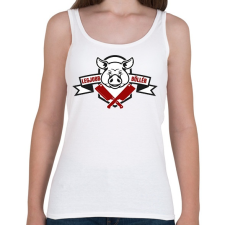 PRINTFASHION Legjobb böllér - Női atléta - Fehér női trikó