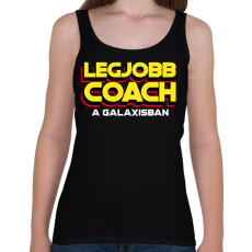 PRINTFASHION LEGJOBB COACH A GALAXISBAN - Női atléta - Fekete