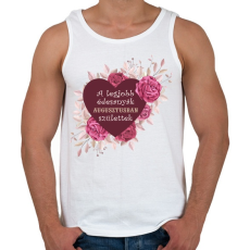 PRINTFASHION Legjobb édesanyák augusztus - Férfi atléta - Fehér