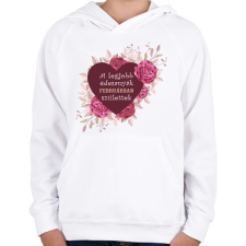 PRINTFASHION Legjobb édesanyák február - Gyerek kapucnis pulóver - Fehér gyerek pulóver, kardigán