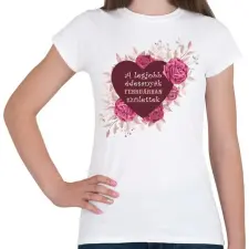 PRINTFASHION Legjobb édesanyák február - Női póló - Fehér női póló