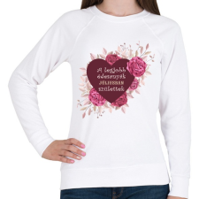 PRINTFASHION Legjobb édesanyák július - Női pulóver - Fehér női pulóver, kardigán
