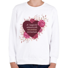 PRINTFASHION Legjobb édesanyák május - Gyerek pulóver - Fehér gyerek pulóver, kardigán
