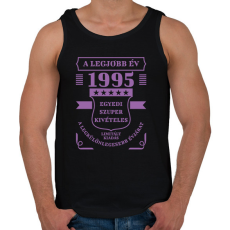 PRINTFASHION Legjobb év - Évszámos - Férfi atléta - Fekete
