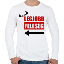 PRINTFASHION Legjobb feleség - Férfi hosszú ujjú póló - Fehér férfi póló