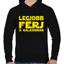 PRINTFASHION Legjobb férj a Galaxisban Star Wars páros póló - Férfi kapucnis pulóver - Fekete férfi pulóver, kardigán