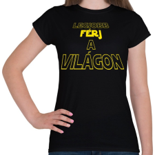 PRINTFASHION Legjobb férj a világon - Női póló - Fekete női póló