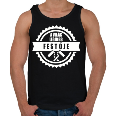 PRINTFASHION Legjobb Festő - Férfi atléta - Fekete