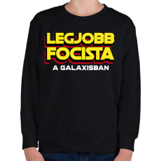 PRINTFASHION LEGJOBB FOCISTA A GALAXISBAN - Gyerek pulóver - Fekete