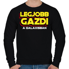PRINTFASHION LEGJOBB GAZDI A GALAXISBAN - Férfi pulóver - Fekete férfi pulóver, kardigán