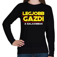 PRINTFASHION LEGJOBB GAZDI A GALAXISBAN - Női pulóver - Fekete női pulóver, kardigán