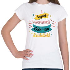 PRINTFASHION Legjobb gyógyszerész - Évszámmal - Női póló - Fehér női póló