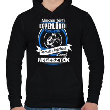 PRINTFASHION Legjobb hegesztő - Férfi kapucnis pulóver - Fekete férfi pulóver, kardigán