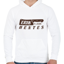 PRINTFASHION Legjobb hentes - Névvel - Férfi kapucnis pulóver - Fehér férfi pulóver, kardigán