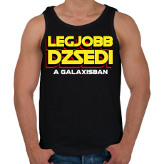PRINTFASHION LEGJOBB JEDI A GALAXISBAN - Férfi atléta - Fekete