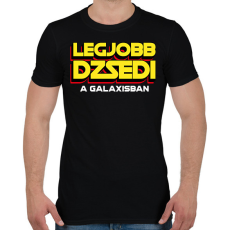 PRINTFASHION LEGJOBB JEDI A GALAXISBAN - Férfi póló - Fekete