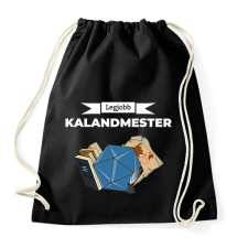PRINTFASHION Legjobb Kalandmester II - Sportzsák, Tornazsák - Fekete tornazsák