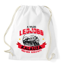 PRINTFASHION Legjobb kalauz - Évszámmal - Sportzsák, Tornazsák - Fehér tornazsák