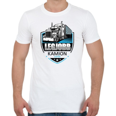 PRINTFASHION Legjobb kamionsofőr - Férfi póló - Fehér