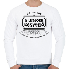 PRINTFASHION Legjobb könyvelő - bögre - Férfi pulóver - Fehér férfi pulóver, kardigán