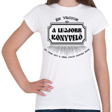 PRINTFASHION Legjobb könyvelő - póló - Női póló - Fehér női póló