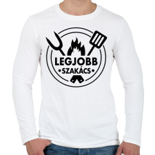 PRINTFASHION Legjobb szakács - Férfi hosszú ujjú póló - Fehér férfi póló