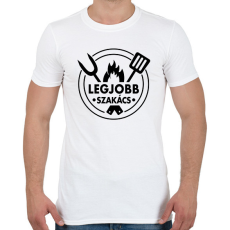 PRINTFASHION Legjobb szakács - Férfi póló - Fehér