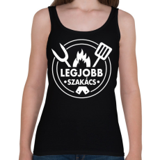 PRINTFASHION Legjobb szakács - Női atléta - Fekete