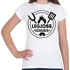 PRINTFASHION Legjobb szakács - Női póló - Fehér női póló